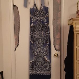 Blue Paisley Dress